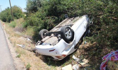 Elazığ’da otomobil takla attı: 6 yaralı