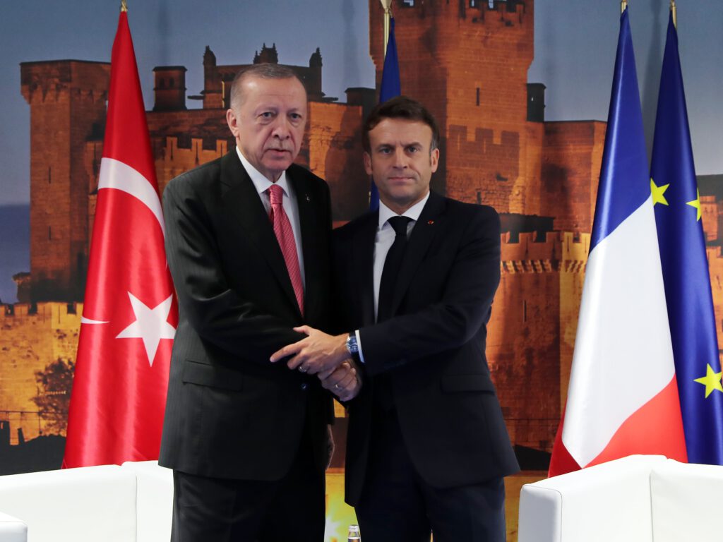 Cumhurbaşkanı Erdoğan, Macron ile görüştü