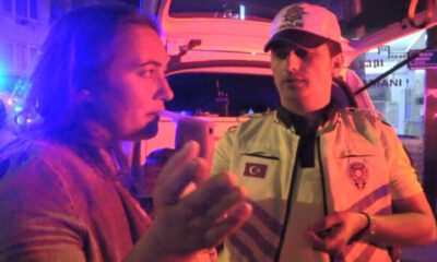 Alkollü kadın sürücü oğlunun yanında alkollü araç kullandı