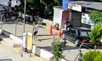 Jandarmaya silah doğrultan şehir eşkıyası kamerada