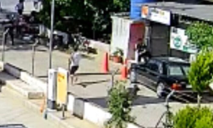 Jandarmaya silah doğrultan şehir eşkıyası kamerada