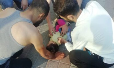 Beşinci kattan düşen 9 aylık bebek ağır yaralandı