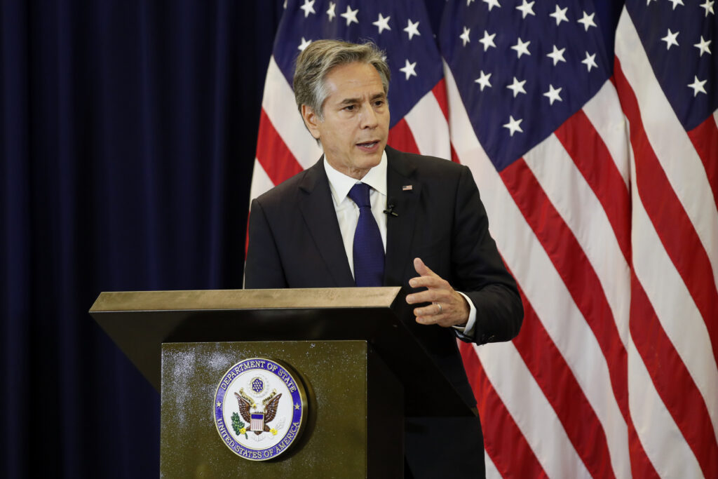 Azerbaycan Cumhurbaşkanı Aliyev, ABD Dışişleri Bakanı Blinken ile görüştü