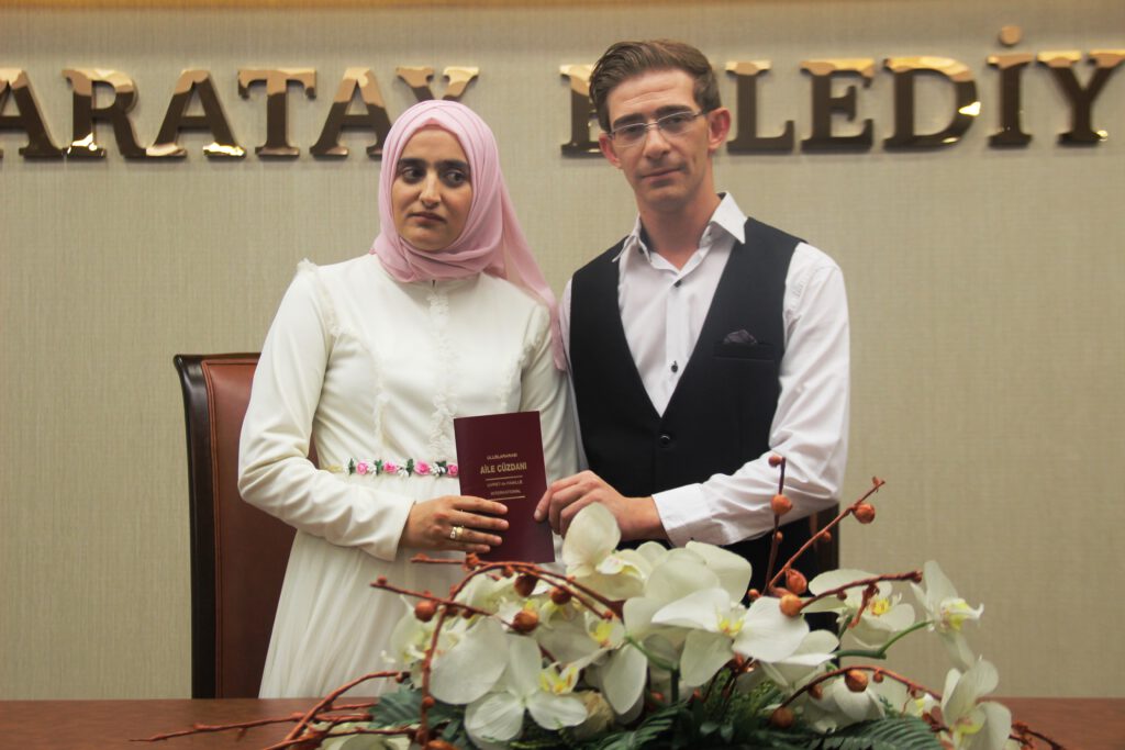 Görme engelli çiftin evlilik heyecanı