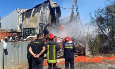 Boya fabrikasında çıkan yangın, uzun uğraşlar neticesinde söndürüldü