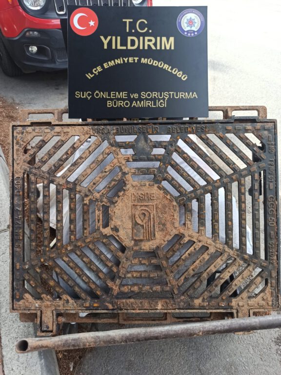 Bursa’da mazgal hırsızı tutuklandı