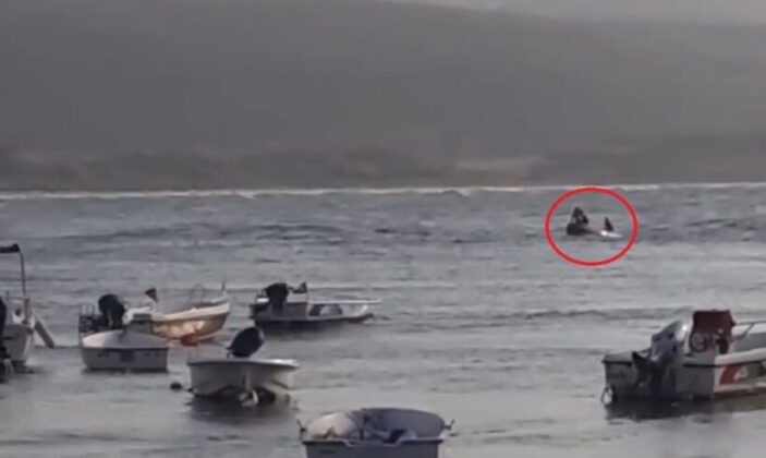 Boğulma tehlikesi atlatan genci zodyak bot kullanan vatandaş kurtardı