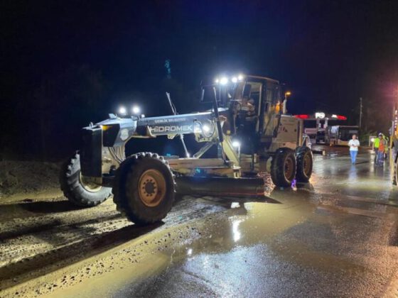 Gemlik’te yağışın etkilerine anında müdahale