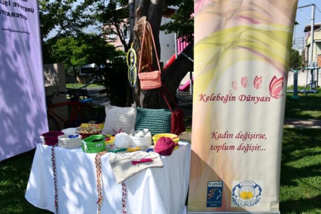 Yaz kampı öğrencilerinden ‘Kelebeğin dünyası’ projesine destek