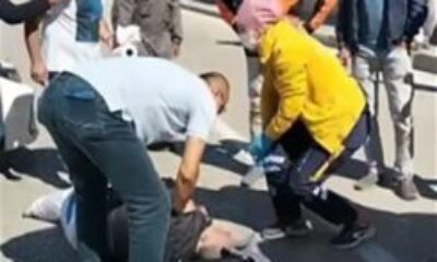 Kazada motosikletin üzerinden uçan sürücü yaralandı