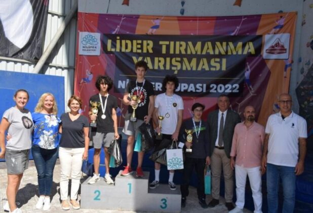 Lider tırmanma yarışması nefes kesti