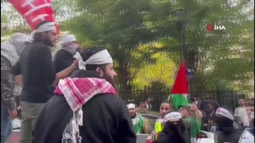 Belçika’da Filistin’e destek gösterisi düzenlendi