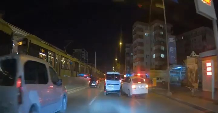 Kazalar araç kameralarına yansıdı