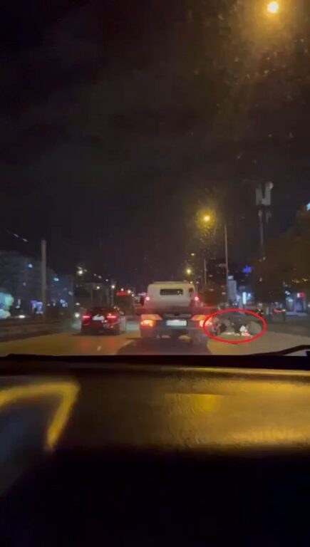 Bursa’da facianın teğet geçtiği anlar kameralarda