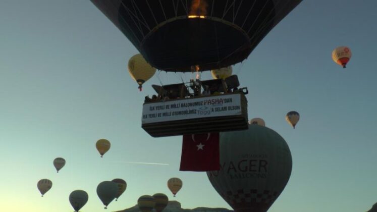 Kapadokya’da ‘TOGG’ sevinci