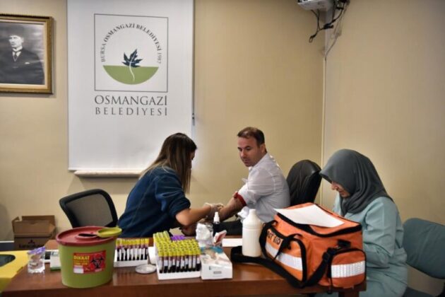 Osmangazi Belediye personeli sağlık taramasından geçti
