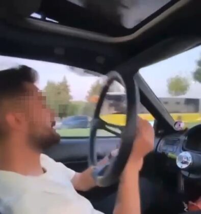 Pendik’te pes dedirten görüntü: Seyir halindeki aracın direksiyonunu söktü