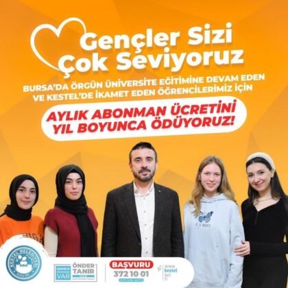 Kestel Belediyesi’nden öğrencilere ulaşım desteği