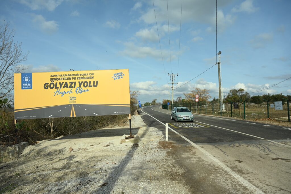 Gölyazı yolu sil baştan yenilendi