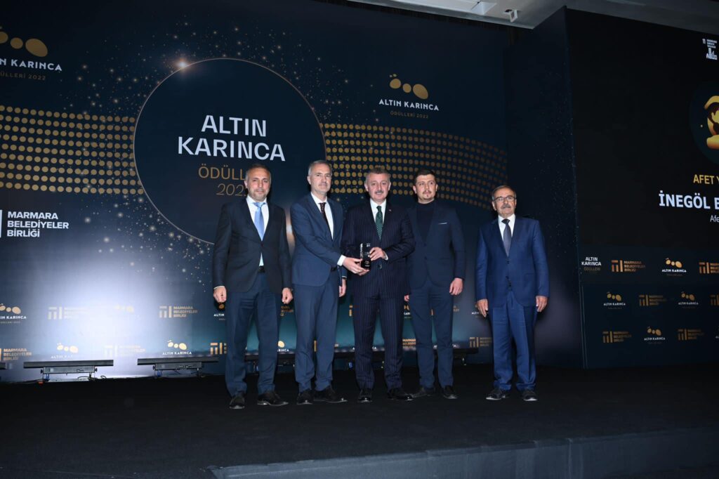 İnegöl’ün ‘Afet Çantası’ ödüllendirildi