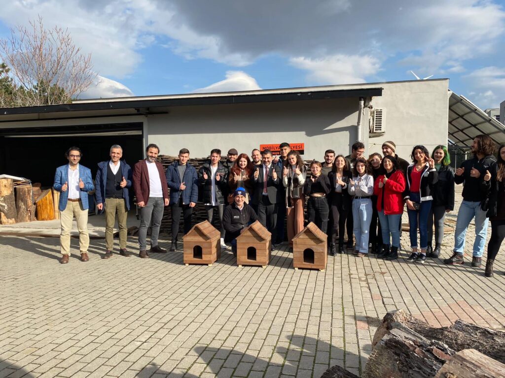 BTÜ’lü öğrenciler geri dönüşümle sokak kedilerini yuva sahibi yaptı