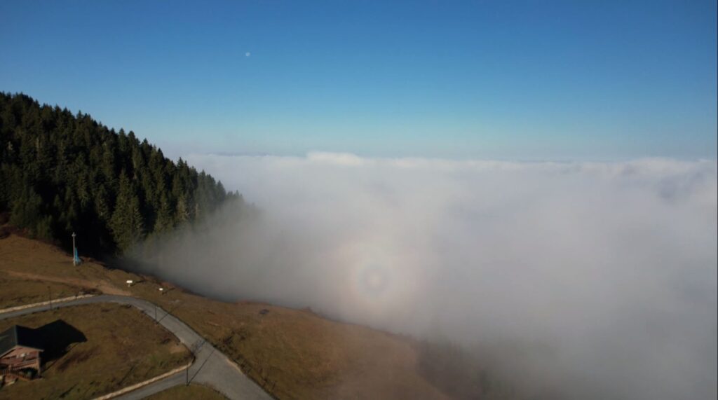 Giresun’dan sis ve bulut denizi manzaraları