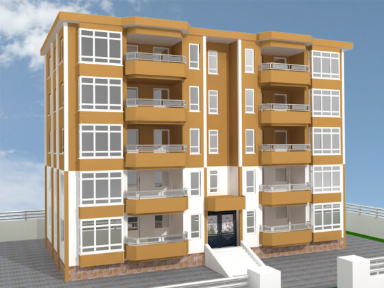 Bursa Yıldırım’da 96 m² arsa üzerindeki altı katlı bina mahkemeden satılıktır