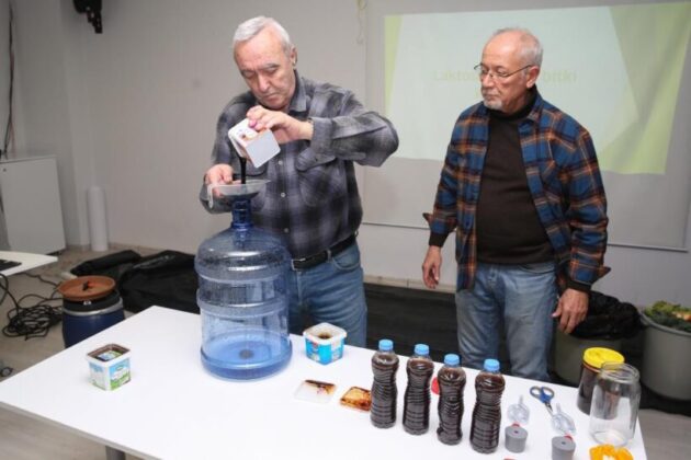 Bokaşi kompostu yapımını öğrendiler