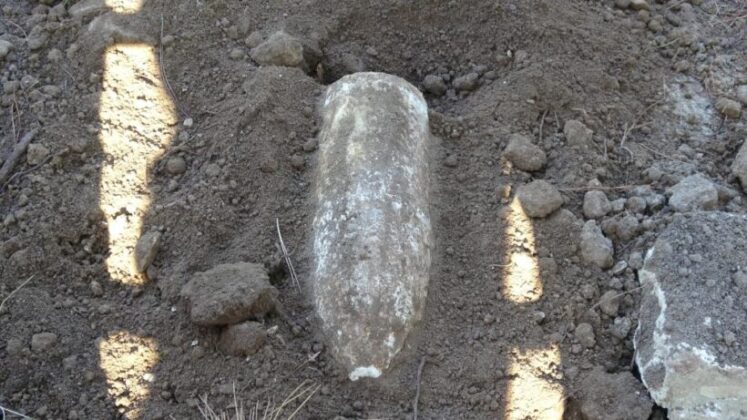 Çanakkale Savaşları’ndan kalma 108 yıllık patlamamış top mermisi imha edildi