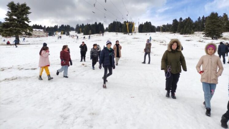 Uludağ’da hafta sonu yoğunluğu