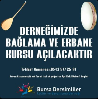 Dersimliler Derneği’nden erbane ve bağlama kursu