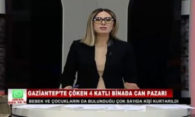 Depreme canlı yayında yakalandı, spikerin zor anları kamerada