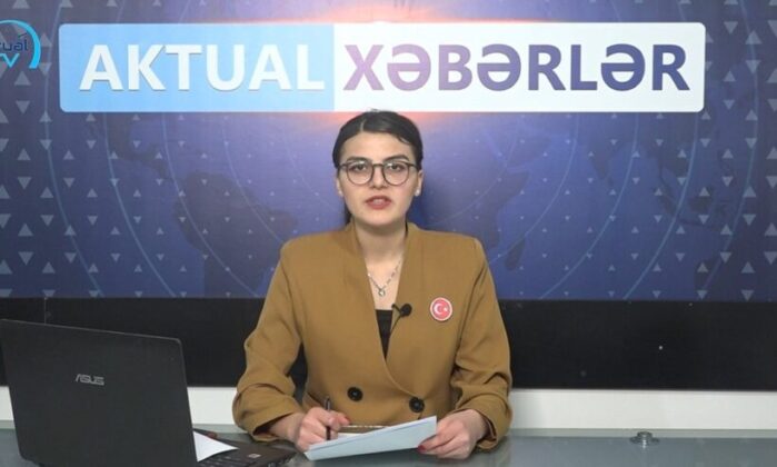 Gürcistanlı spiker, canlı yayına yakasında Türk bayrağı rozetiyle çıktı