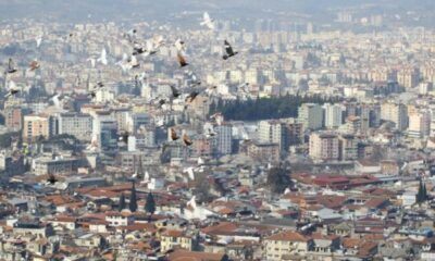 Hatay’da depremin bıraktığı enkaz havadan görüntülendi