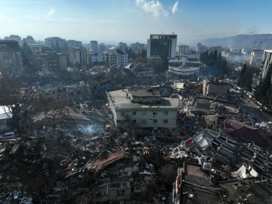 Kahramanmaraş’taki yıkım havadan görüntülendi