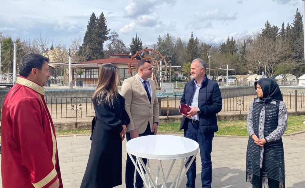 İnegöllü çift Kahramanmaraş’ta evlendi