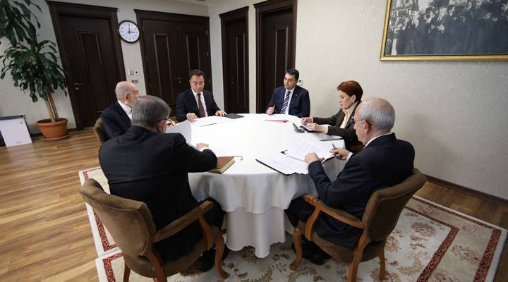 Altılı Masadan karar