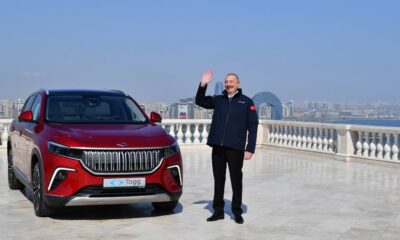 Aliyev, yerli otomobil Togg’u teslim aldı