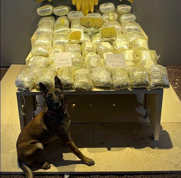 Malatya’da yolcu otobüsünde 52 kilo uyuşturucu ele geçirildi