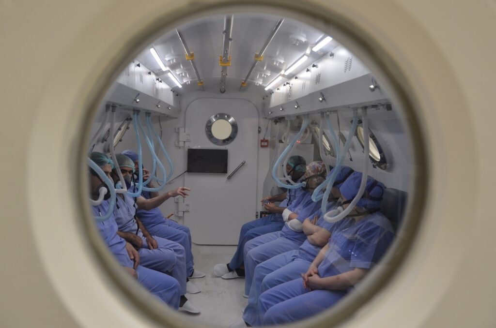 Oksijenle gelen şifa ‘hiperbarik tedavi’