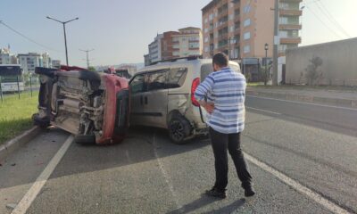 Yol verme tartışması kazayla sonuçlandı: 3 yaralı