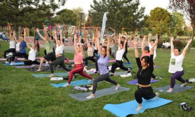 Nilüferliler yoga için buluşuyor