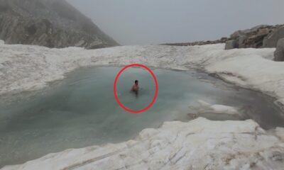 Haziran sonunda Uludağ’ın buzlu göllerinde yüzüyor