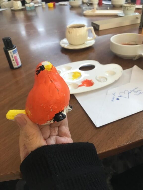 Seramik ve ahşap boyama  organizasyonuna büyük ilgi