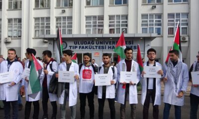 Doktorlar ve tıp öğrencileri Gazze’deki hastane katliamına isyan etti