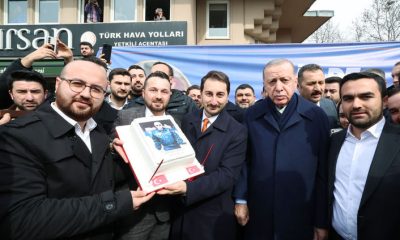 Cumhurbaşkanı Erdoğan’ın 70. yaş gününde sürpriz kutlama