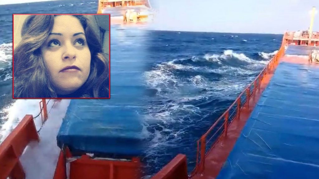 Batan gemide çalışan tek kadının son görüntüleri ortaya çıktı