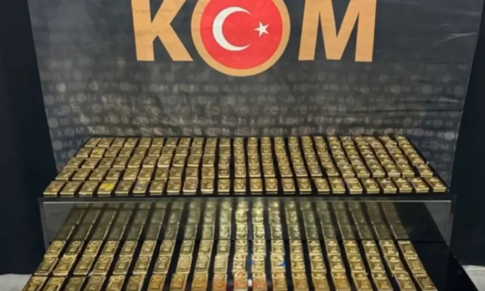 450 milyon TL değerinde! 221 kilo külçe altın