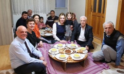 Bozbey, Aydın ailesinin iftar sofrasına konuk oldu