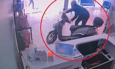 Elini gaz pedalında unuttu, dükkana daldı…